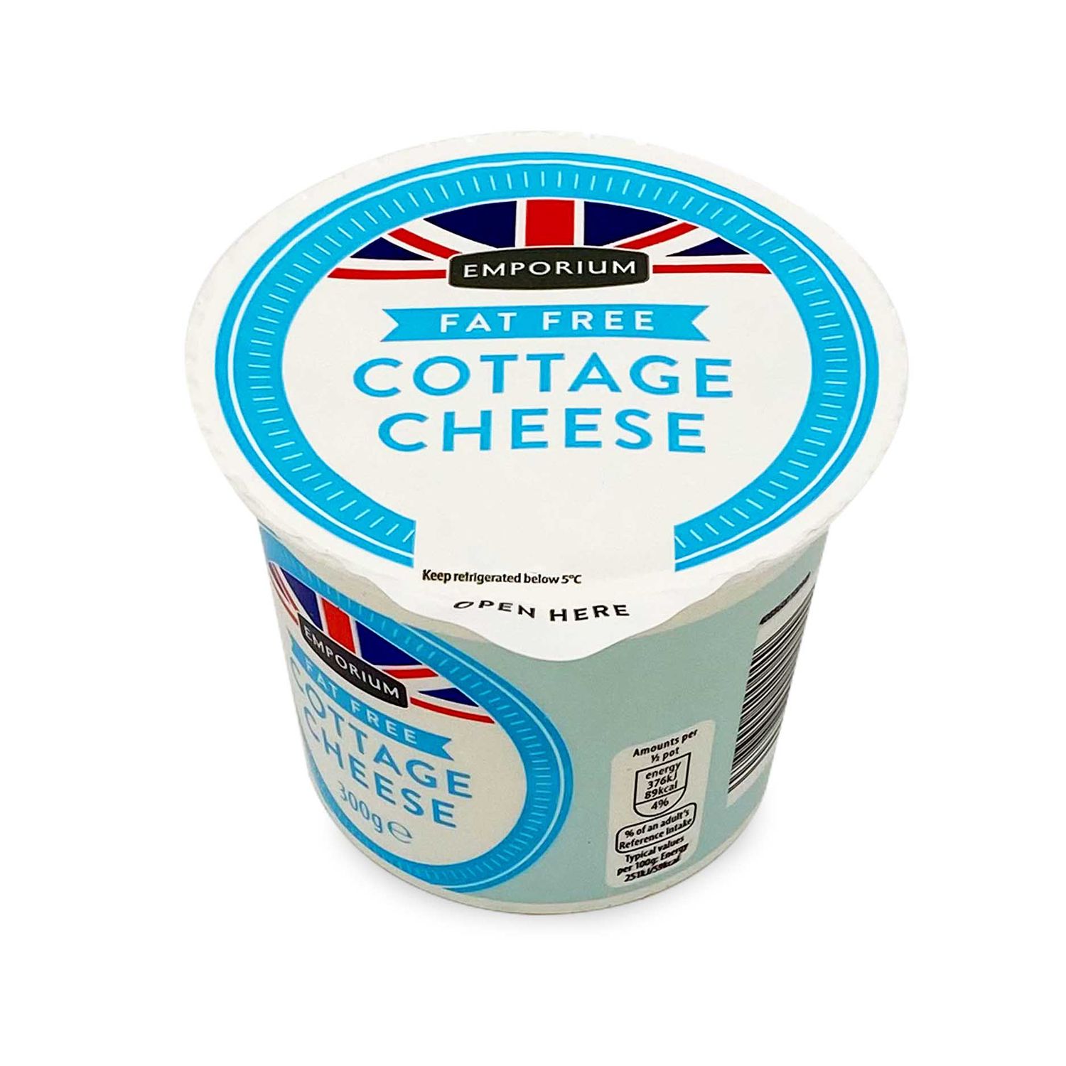 Fat Free Cottage Cheese 300g Emporium ALDI IE   4088600100449 0 XL 